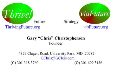 Thrive! and via Future Business Card